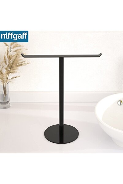 Choice1 1pc T-Shaped Upright Towel Bar with Round/Square Bottom for Home Hote...