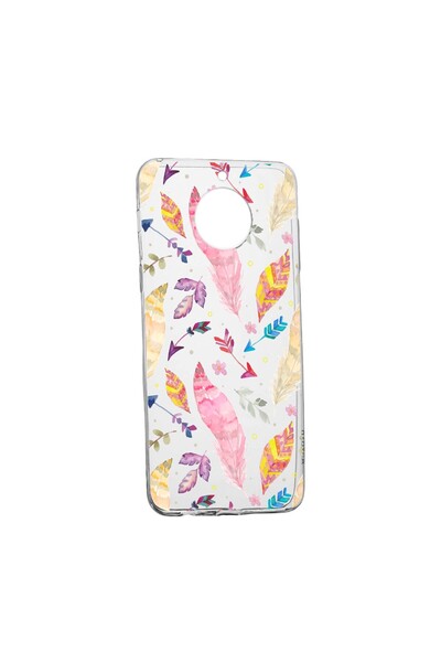 bestcase Husa Silicon Compatibila Cu Nokia C30, Happy Feathers, rezistenta la...
