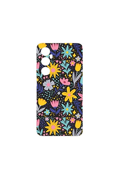 bestcase Λεπτή Θήκη Σιλικόνης 0.8MM, Συμβατή με Realme C65, Μικρά Λουλούδια, ...