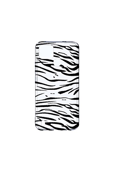 bestcase Διαφανής Θήκη Σιλικόνης 2MM, Συμβατή με Realme C21Y, Σχέδιο Ζέβρα, Α...