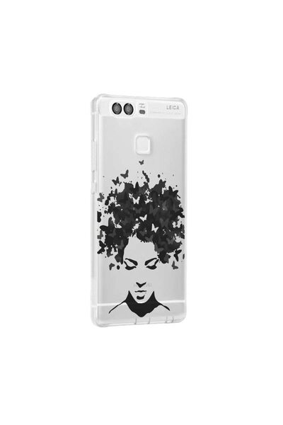 bestcase Husa Silicon, Transparent, Slim, Woman B&W, Huawei Y6 2018