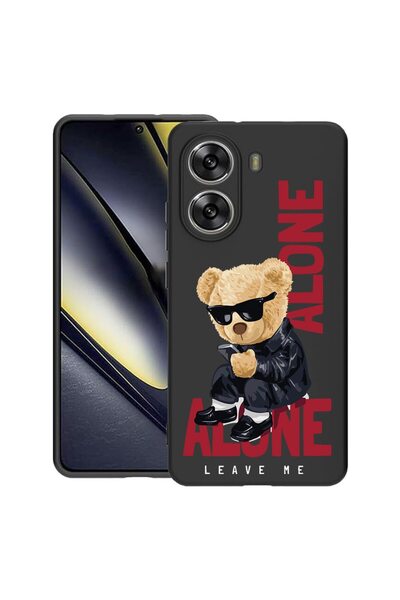 bestcase Калъф за Poco X7 Pro 5G, Мече  "Оставете ме на мира ", Тънък силикон...
