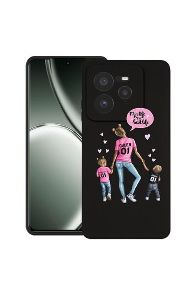 bestcase Калъф за Realme GT 7 Pro с дизайн  "Mom Life " с момче и момиче, TPU...