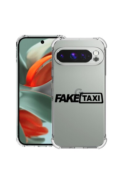 bestcase Θήκη για Google Pixel 9 Pro XL, Αντικραδασμική 1.5MM, Fake Taxi, Προ...