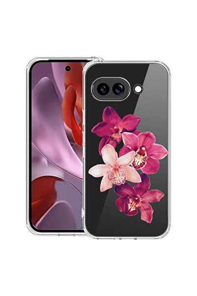 bestcase ¬Æ Husa Anti Shock Съвместим с Google Pixel 10a, Флорален - Червена ...