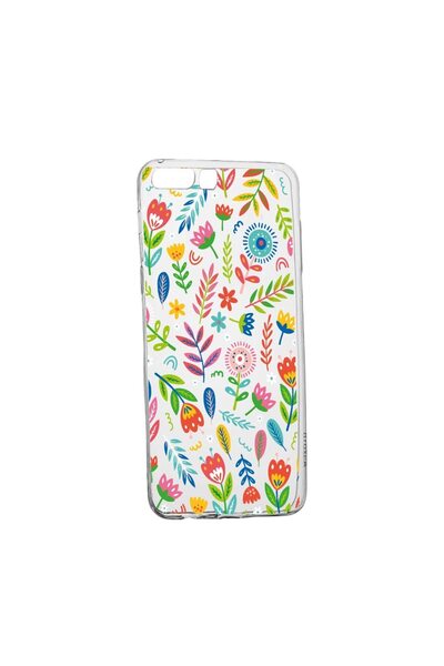 bestcase Θήκη σιλικόνης συμβατή με Huawei Y6 2018, Χαρούμενα Λουλούδια, ανθεκ...