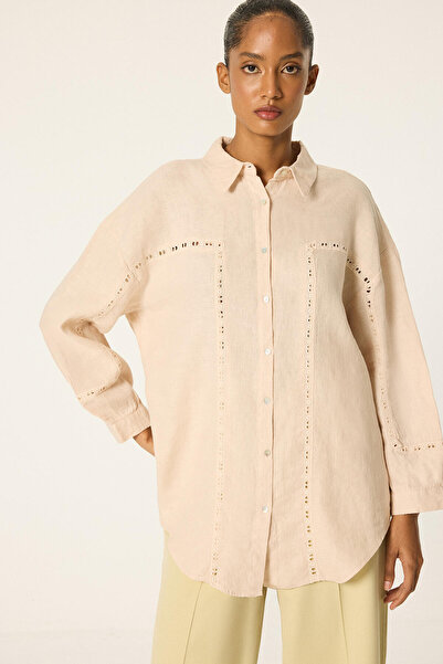 Touché Privé Embroidered Linen Shirt