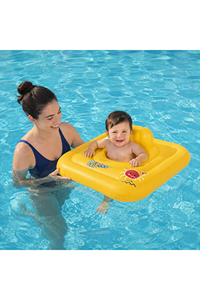 BESTWAY Colac gonflabil pentru bebeluși, model pătrat 76x76cm