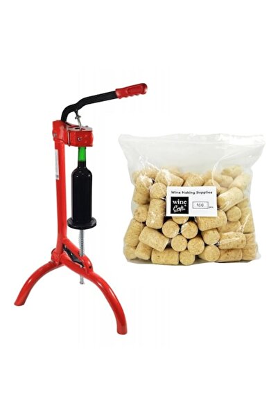 Portugalia Set dopuitor Mini-industrial cu 100 dopuri pluta aglomerata, Wine ...