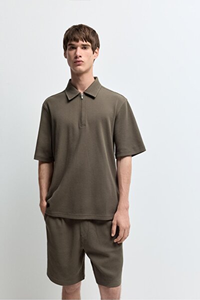 LEFTIES Gofre dokulu polo