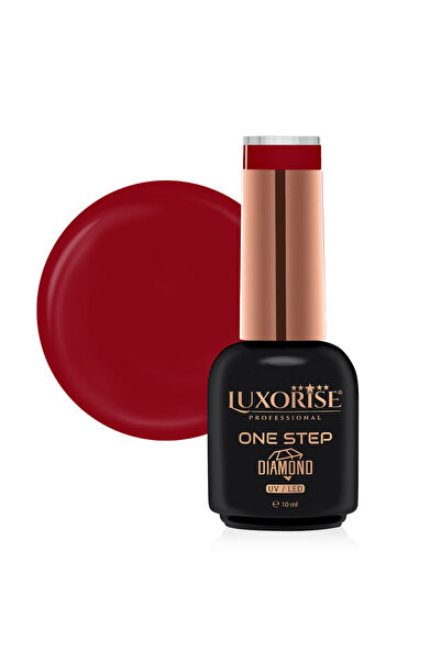 LUXORISE Semi-Permanent Nail Polish One Step Diamond Ferrari Red 10ml,
