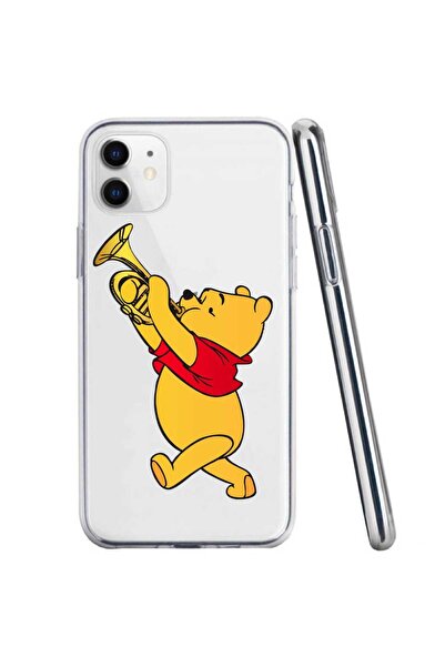 OEM Husa compatibila cu Apple iPhone 11 Silicon Transparenta Model Winnie The...
