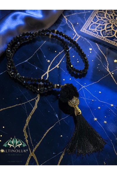 Altınoluk Haremia Crystal Stone Rose Detailed 99' Rosary 8 mm |   Stylish Gif...