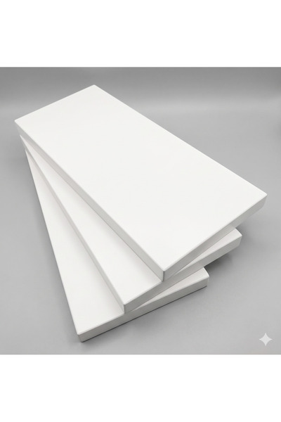 AYYILDIZ RAF 30x90 Ahşap Raf Takımı & Ahşap Tek Raf & Konik Dikmeye Geçen Ahş...