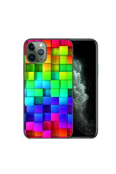 OEM Калъф, съвместим с Apple iPhone 11 Pro, силиконов гел TPU, с шарка на цве...