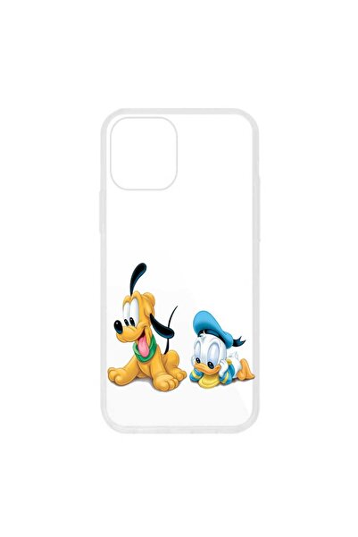 OEM Калъф, съвместим с Apple iPhone 12 Mini, със силиконов дизайн на Мики Мау...