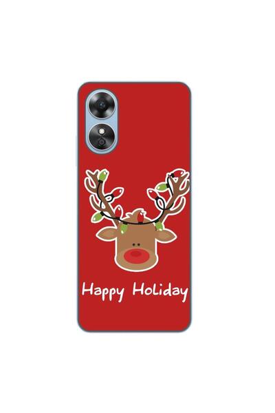 OEM Husa compatibila cu Oppo A17 Silicon Gel Tpu Model Craciun Ren Happy Holiday