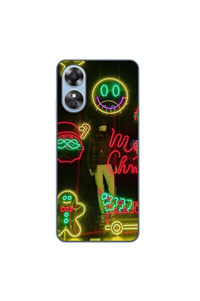OEM Husa compatibila cu Oppo A17 Silicon Gel Tpu Model Craciun Vitrina Neon L...
