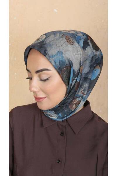 locella Soft Pamuk Eşarp Mavi