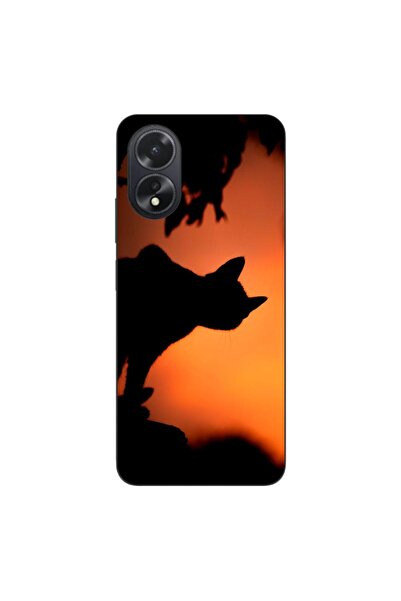 OEM Husa compatibila cu Oppo A38 4G Silicon Gel Tpu Model Halloween Pisica Ne...