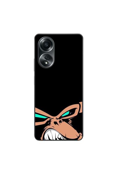 OEM Калъф, съвместим с Oppo A58 4G, силиконов гел TPU, с десен  "Ядосана майм...