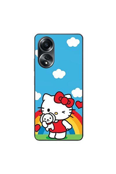 OEM Husa compatibila cu Oppo A58 4G Silicon Gel Tpu Model Hello Kitty Rainbow
