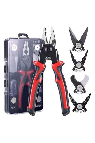 OEM 5-in-1 Multifunctional Pliers Set Made of Steel, Cable Stripper, Crimper,...