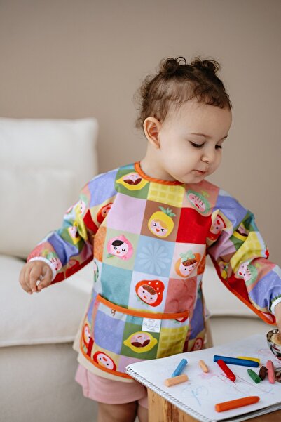 Oh La La Koala For Little Ones مريلة أطفال طويلة الأكمام مقاومة للسوائل من فر...