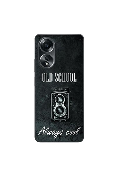 OEM Husa compatibila cu Oppo A58 4G Silicon Gel Tpu Model Retro Camera