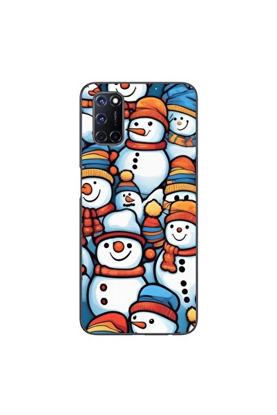 OEM Калъф, съвместим с Oppo A72, силиконов гел TPU модел с десен Снежен човек