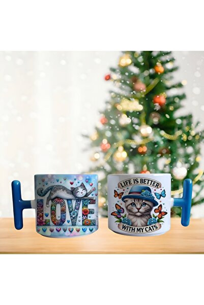 Ghostbastır Life Is Beautiful with My Cat Mug |   Single Piece 0211