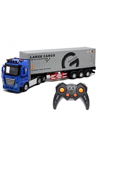 OEM Camion container cu telecomandă, 9 funcții, lumini, sunete, uși care se d...