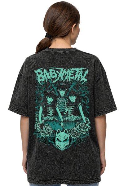 SEVBANO BabyMetal rok metal muzički bend, unisex majica sa leđnim printom, ov...