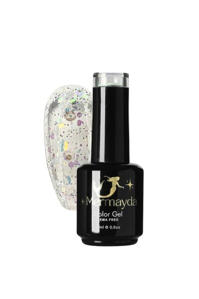 Mermayda Semi-permanent nail polish, Hema Free, ColorGel Winter Treasure, Sil...