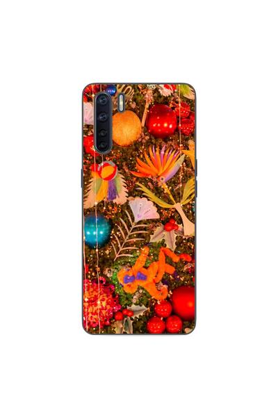 OEM Husa compatibila cu Oppo A91 Silicon Gel Tpu Model Craciun Decor Brad Vin...