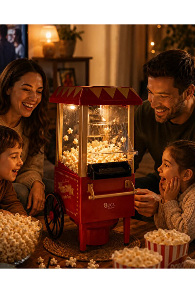 Generic Brand Hot Air Popcorn Maker Oil-Free Corn Popper Nostalgic Design Hbt...