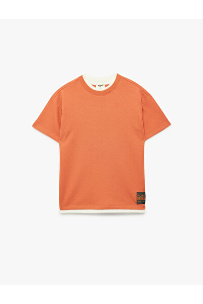Koton Tricou oversize din bumbac cu mânecă scurtă