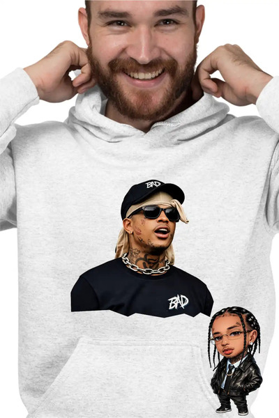 OEM Men's Ski Mask Step Back Rapper Hoodie