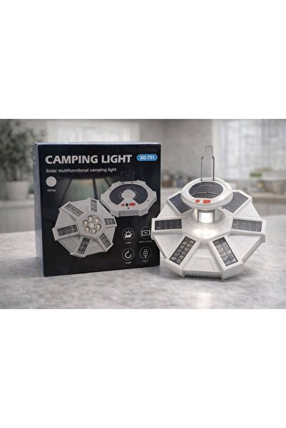 BaoBao Lampă solară multifuncțională de camping XG-T51 LED cu încărcare telef...