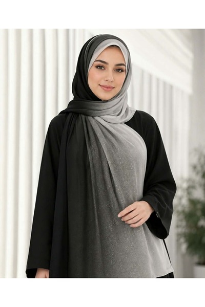 4seasons scarf طرحة كريب شيفون اسود