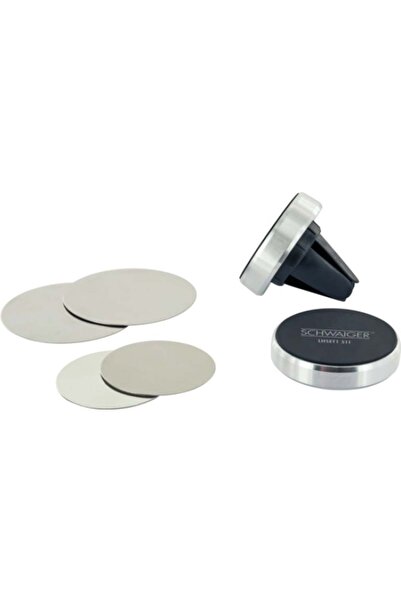 Schwaiger SET Suporturi magnetice 6 piese Aluminiu Argintiu