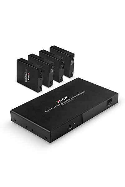 LİNDY Extensor Splitter HDMI 4K60 Cat.6 cu 4 porturi, 70m