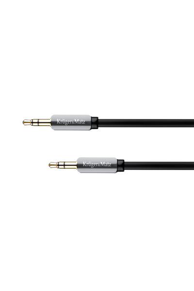 Kruger&Matz Cablu Jack 3.5mm - Jack 3.5mm 1.8m argintiu (KM0313)