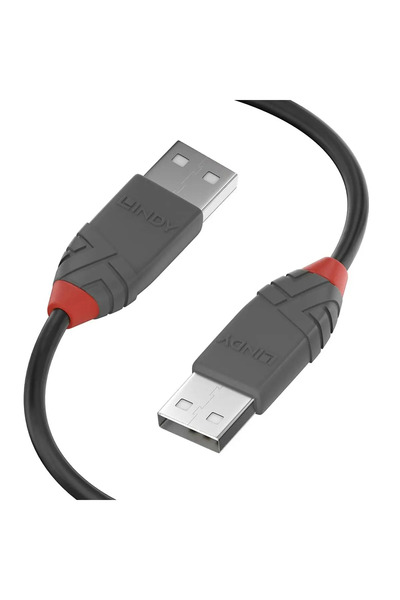 LİNDY 0.2M Usb 2.0 Type A Cable, Anthra Line