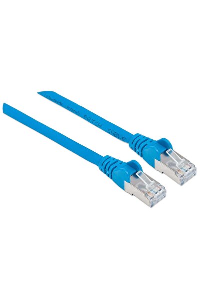 Intellinet Cablu patch RJ45 S/FTP Cat6 Cupru LSZH 30m albastru