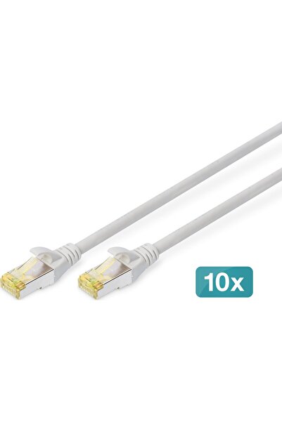 Digitus Cablu patch CAT 6A S/FTP, 10 bucăți, 5m, gri