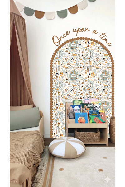 modabilyo Çocuk & Bebek Odası Duvar Sticker | Sticker Once Upon a Time Çerçev...
