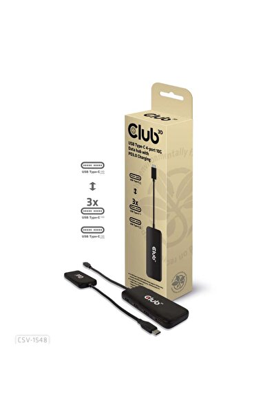 Club 3D Hub USB Club3D Tip C > 4x USB Tip C 10Gbps + 100W PD Stabil/Încărcare...
