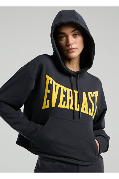 EVERLAST Classics Wmn Füme Kapüşonlu Kadın Sweatshirt