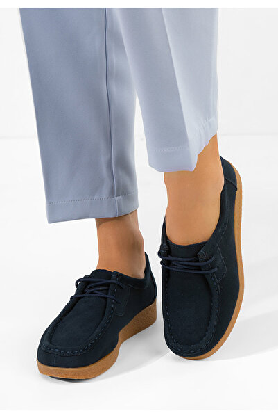 B T Shoes Mocasini de damă Afinia V2 bleumarin